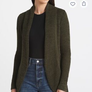 Market & Spruce Dark Olive Cardigan